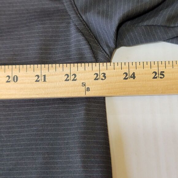 Cutter & Buck Polo Shirt Mens XL Gray Pin Stripe Short Sleeve Golf Outdoors - Picture 8 of 11